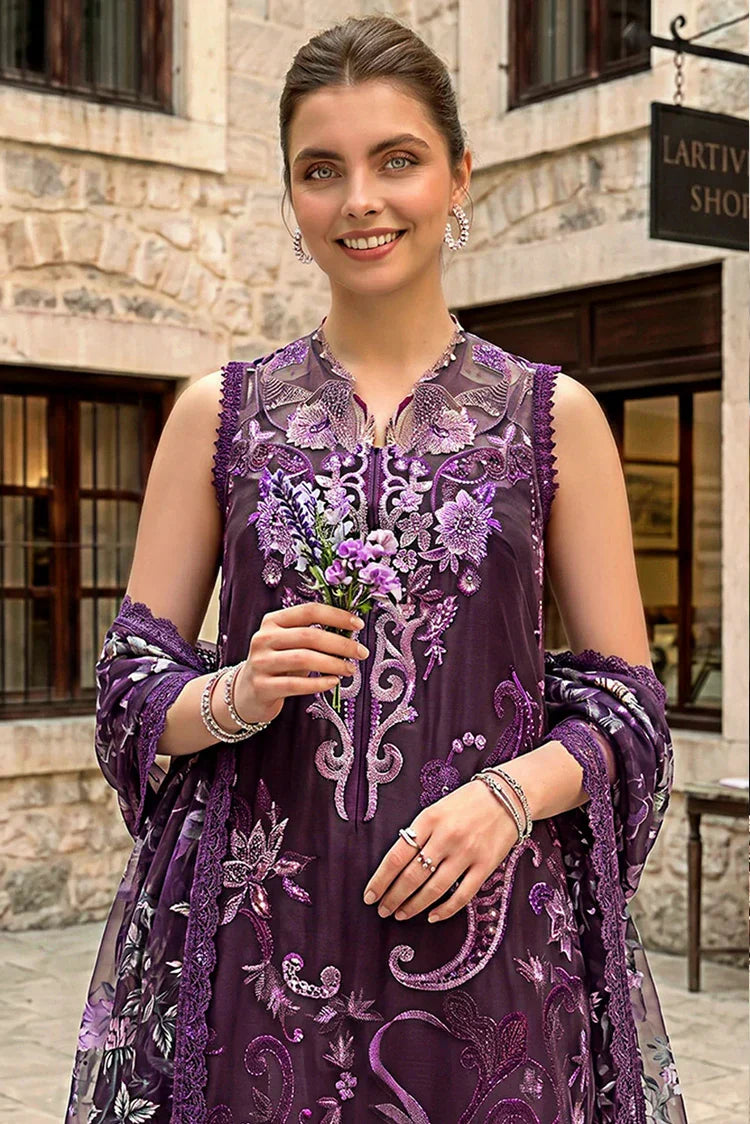 Picture of Asifa & Nabeel - Summer Lawn Soiree - Plum Royale (SL26-10) - Unstitched - Available at Raja Sahib