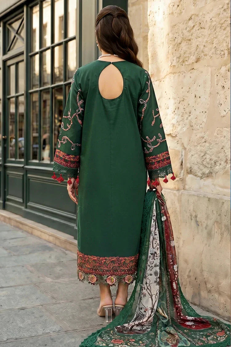 Picture of Asifa & Nabeel - Summer Lawn Soiree - Green Majestic (SL26-01) - Unstitched - Available at Raja Sahib