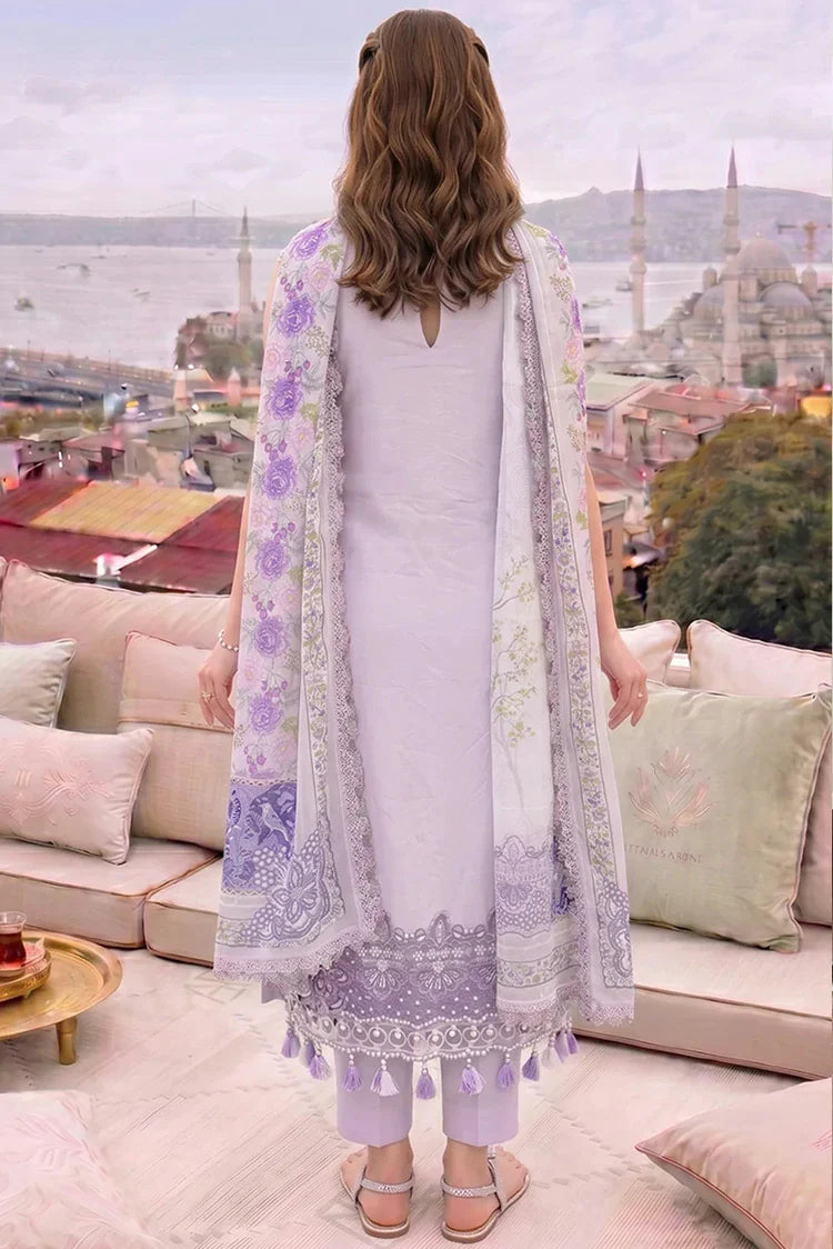 Picture of Asifa & Nabeel - Summer Lawn Soiree - Lilac River (SL26-02) - Unstitched - Available at Raja Sahib