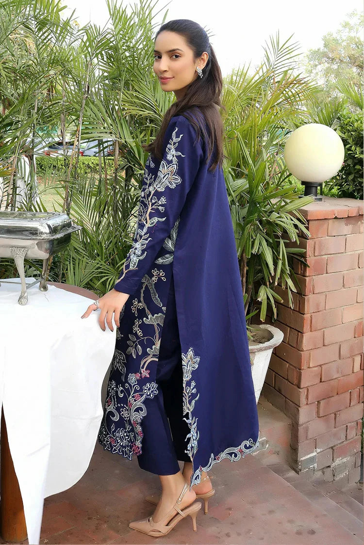 Picture of Asifa & Nabeel - Summer Lawn Soiree - Scarlet Blue (SL26-04) - Unstitched - Available at Raja Sahib