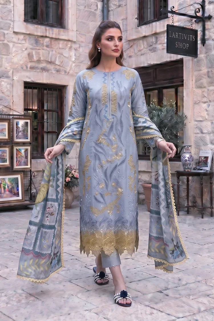 Picture of Asifa & Nabeel - Summer Lawn Soiree - Ash Elegance (SL26-07) - Unstitched - Available at Raja Sahib
