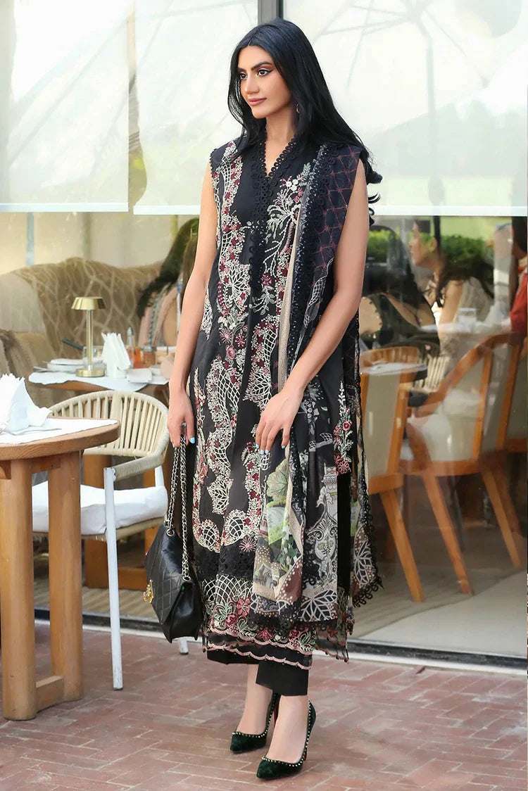 Picture of Asifa & Nabeel - Summer Lawn Soiree - Smoke Pearl (SL26-08) - Unstitched - Available at Raja Sahib