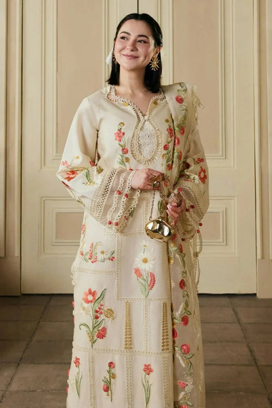 Picture of Maryam Hussain - Luxury Lawn Vol 2 - 01-Hala - Unstitched - Available at Raja Sahib