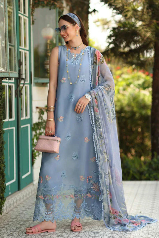 Picture of Noor by Saadia Asad - Noor Eid Luxe Printskhaas Collection - 01-Velisse - Unstitched - Available at Raja Sahib