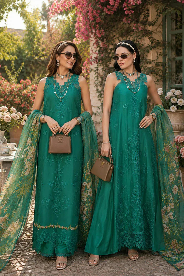 Picture of Noor by Saadia Asad - Noor Eid Luxe Printskhaas Collection - 02-Elare - Unstitched - Available at Raja Sahib