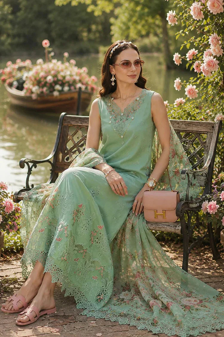 Picture of Noor by Saadia Asad - Noor Eid Luxe Printskhaas Collection - 09-Evania - Unstitched - Available at Raja Sahib
