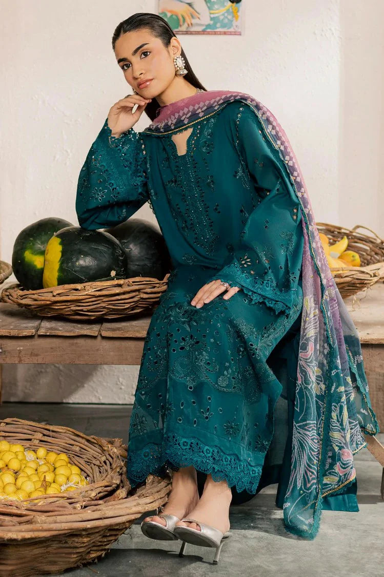Picture of Nureh - Bazar Embroidered Schiffli Lawn Collection Vol 2 - NE-256 - Unstitched - Available at Raja Sahib