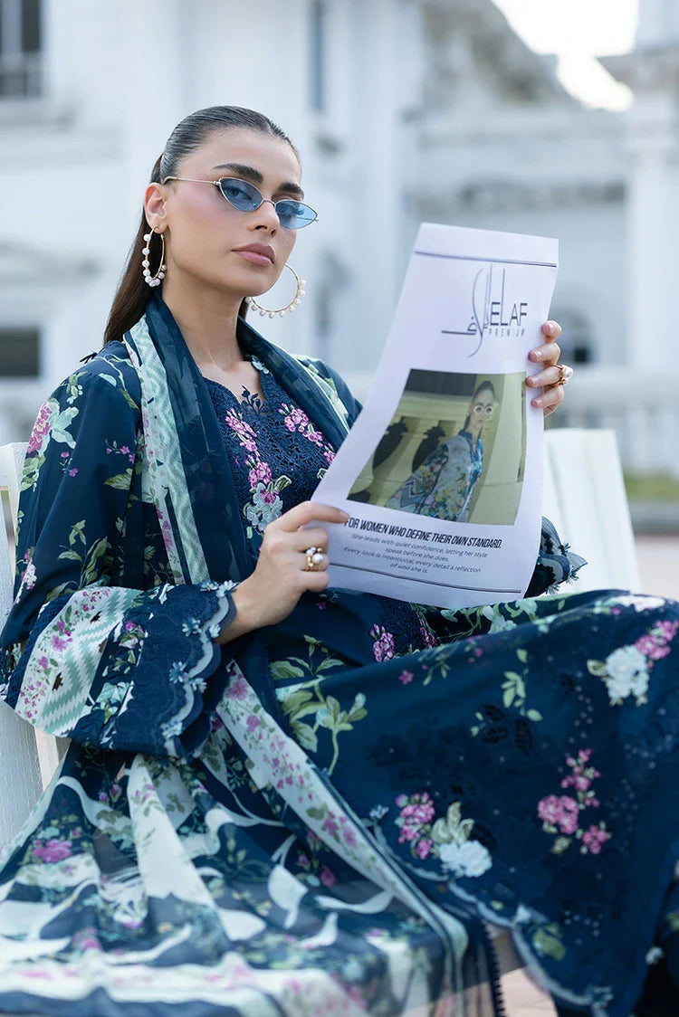 Picture of Elaf - Signature Embroidered Lawn Collection Vol 2 - ESG-3A MARIEL - Unstitched - Available at Raja Sahib
