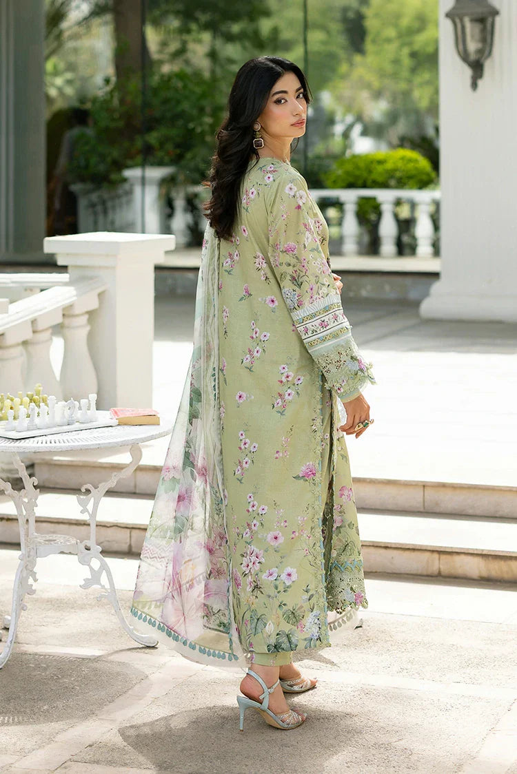 Picture of Elaf - Signature Embroidered Lawn Collection Vol 2 - ESG-6A JADE - Unstitched - Available at Raja Sahib