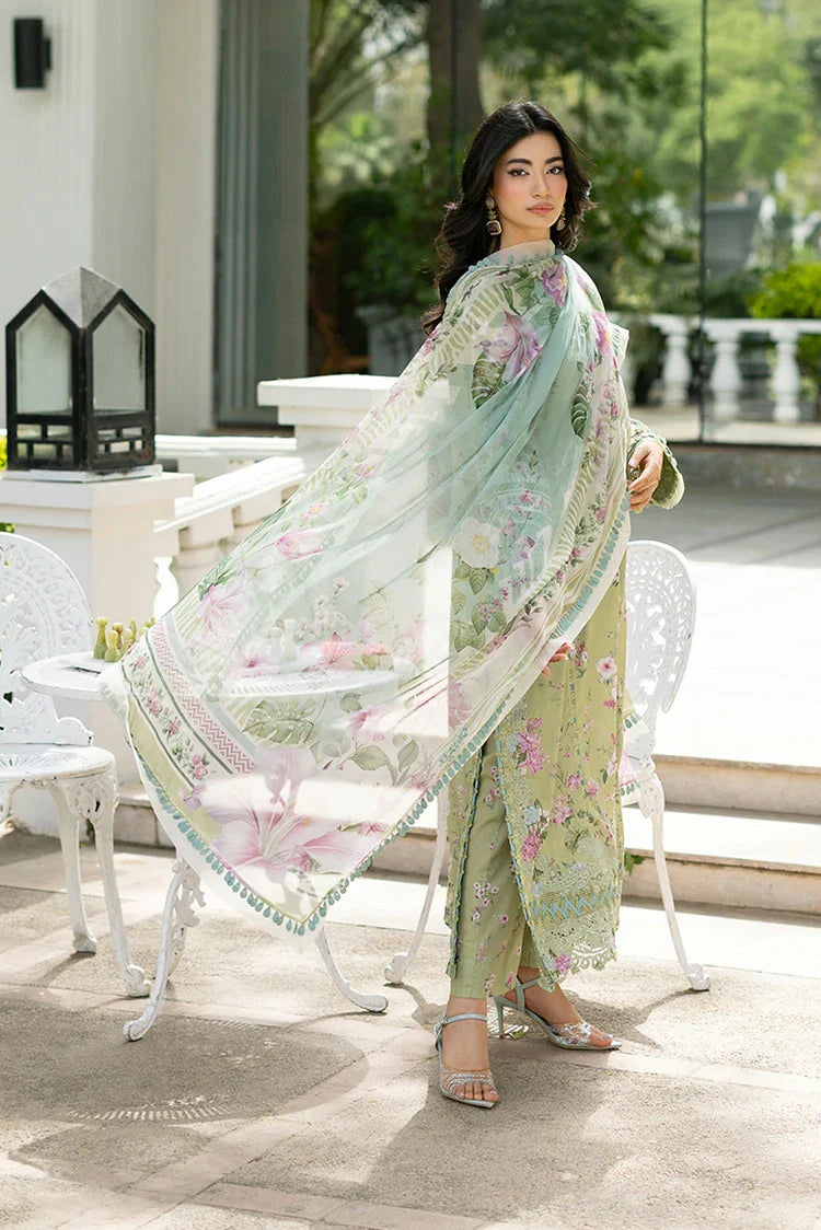 Picture of Elaf - Signature Embroidered Lawn Collection Vol 2 - ESG-6A JADE - Unstitched - Available at Raja Sahib