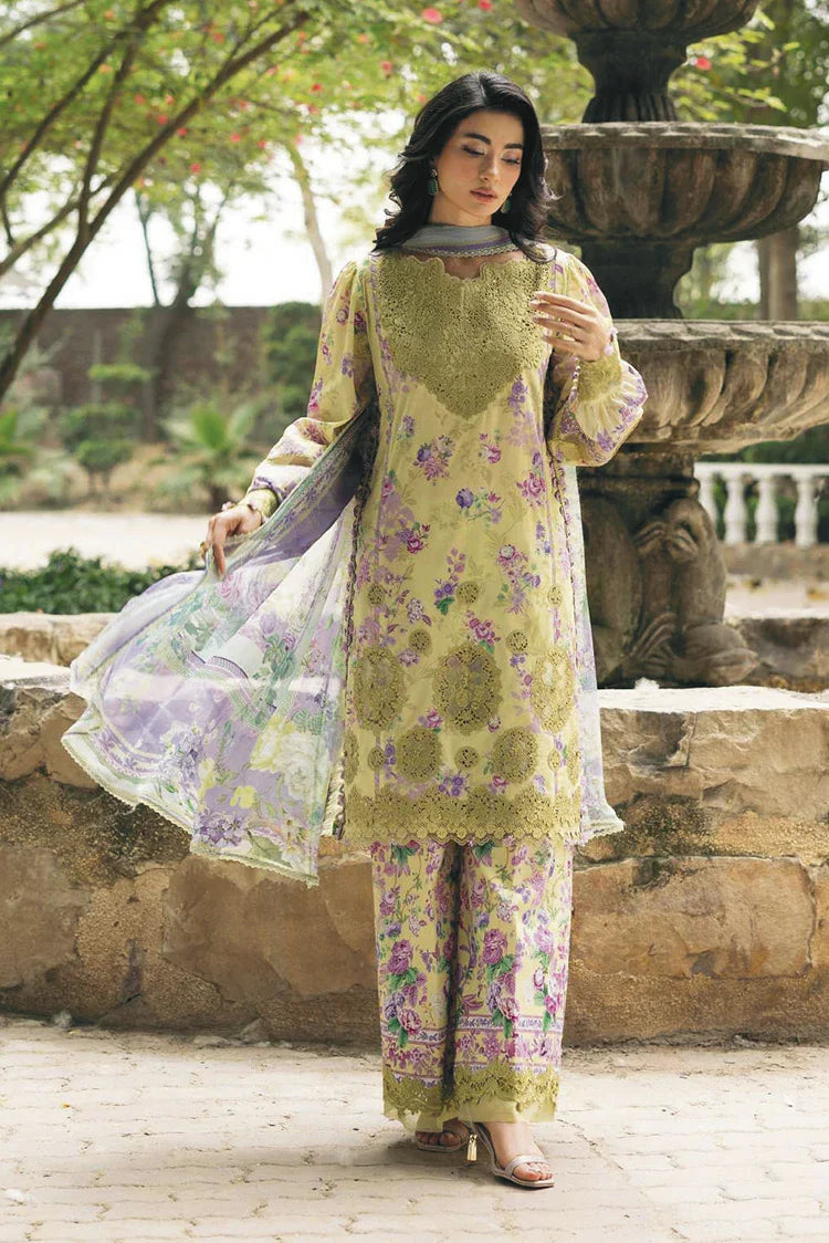 Picture of Elaf - Signature Embroidered Lawn Collection Vol 2 - ESG-8A OLIVIA - Unstitched - Available at Raja Sahib