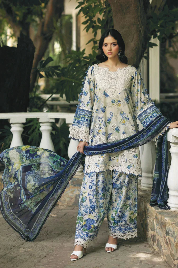Picture of Elaf - Signature Embroidered Lawn Collection Vol 2 - ESG-8B CELINE - Unstitched - Available at Raja Sahib