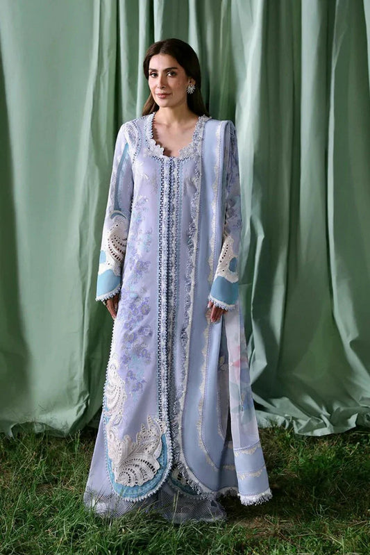Afrozeh - A Lawn Luxury Edit - 1248-CHLORIS - Unstitched
