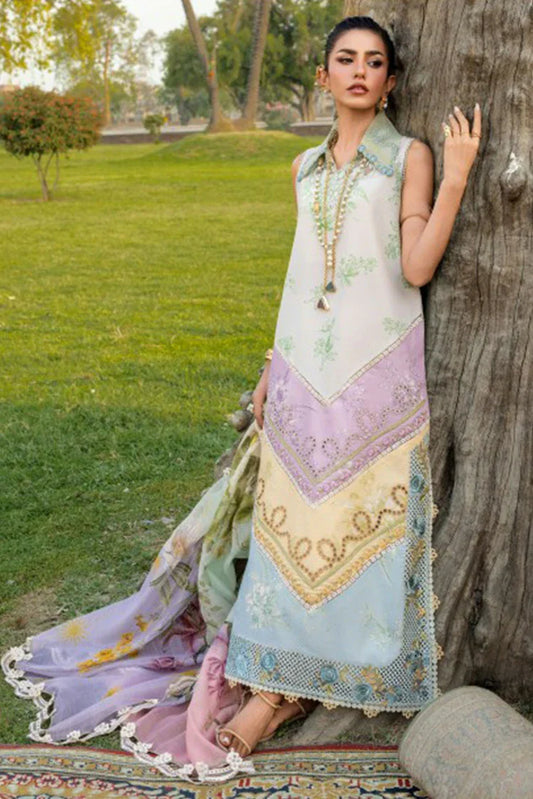 Saira Shakira - Bloom Luxury Lawn Collection - AVA-01A - Unstitched