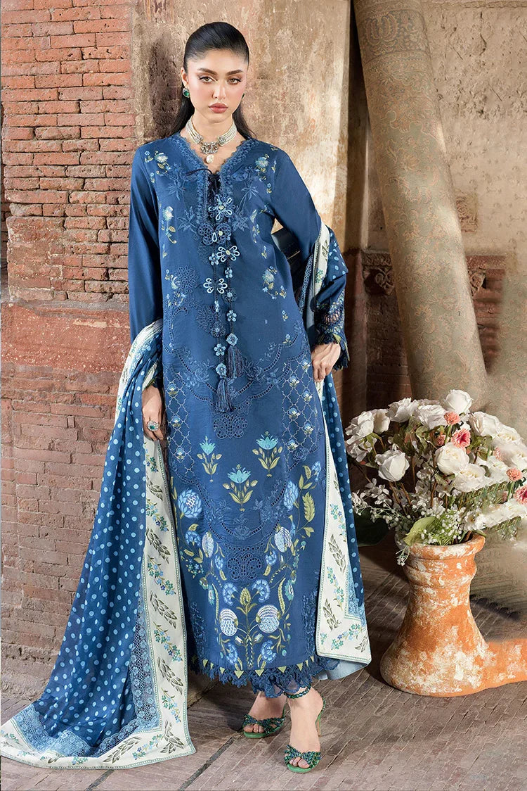 Picture of Saira Shakira - Bloom Luxury Lawn Collection - LILY-02B - Unstitched - Available at Raja Sahib