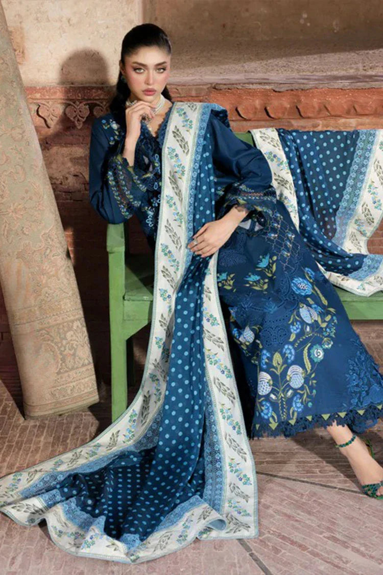 Picture of Saira Shakira - Bloom Luxury Lawn Collection - LILY-02B - Unstitched - Available at Raja Sahib