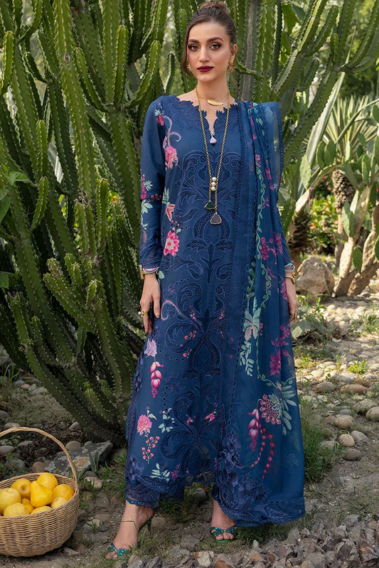 Picture of Saira Shakira - Bloom Luxury Lawn Collection - ZELIE-04A - Unstitched - Available at Raja Sahib