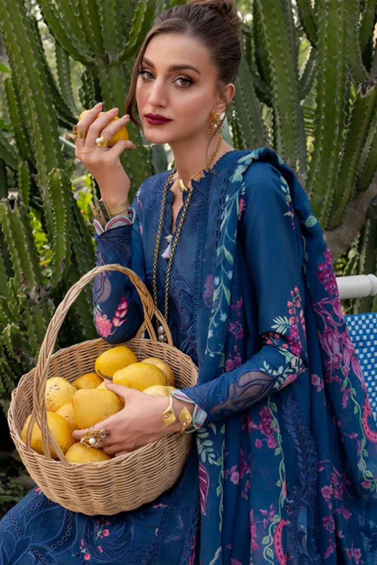 Picture of Saira Shakira - Bloom Luxury Lawn Collection - ZELIE-04A - Unstitched - Available at Raja Sahib