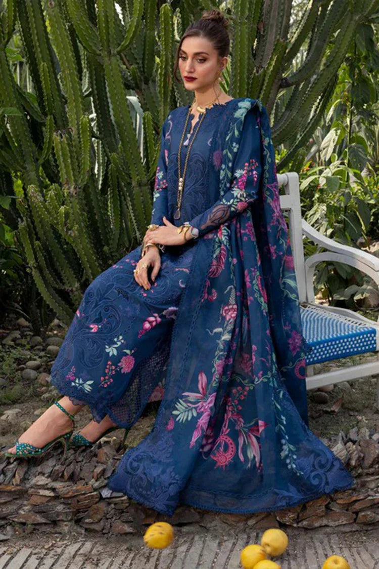 Picture of Saira Shakira - Bloom Luxury Lawn Collection - ZELIE-04A - Unstitched - Available at Raja Sahib