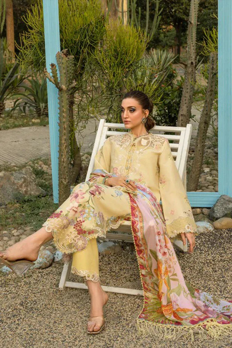 Picture of Saira Shakira - Bloom Luxury Lawn Collection - MAELLE-06B - Unstitched - Available at Raja Sahib