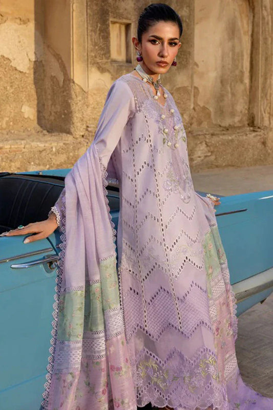 Picture of Saira Shakira - Bloom Luxury Lawn Collection - AMBRE-07B - Unstitched - Available at Raja Sahib