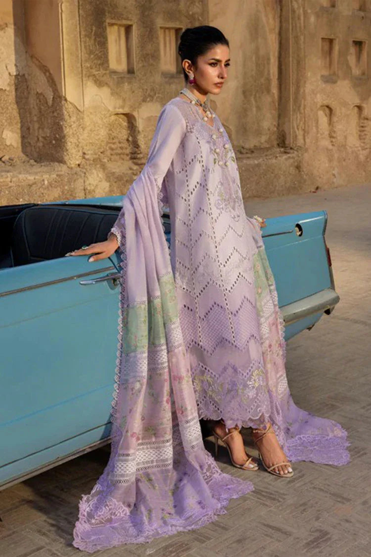 Picture of Saira Shakira - Bloom Luxury Lawn Collection - AMBRE-07B - Unstitched - Available at Raja Sahib