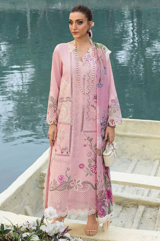 Picture of Saira Shakira - Bloom Luxury Lawn Collection - IRIS-08B - Unstitched - Available at Raja Sahib