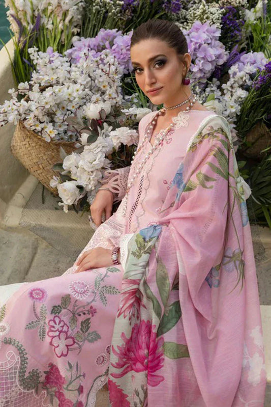 Picture of Saira Shakira - Bloom Luxury Lawn Collection - IRIS-08B - Unstitched - Available at Raja Sahib