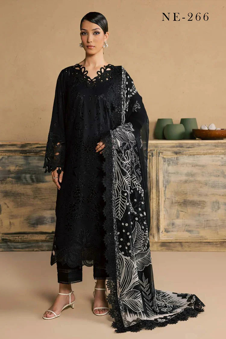 Picture of Nureh - Koyal Monochrome Lawn Collection - NE-266 - Unstitched - Available at Raja Sahib