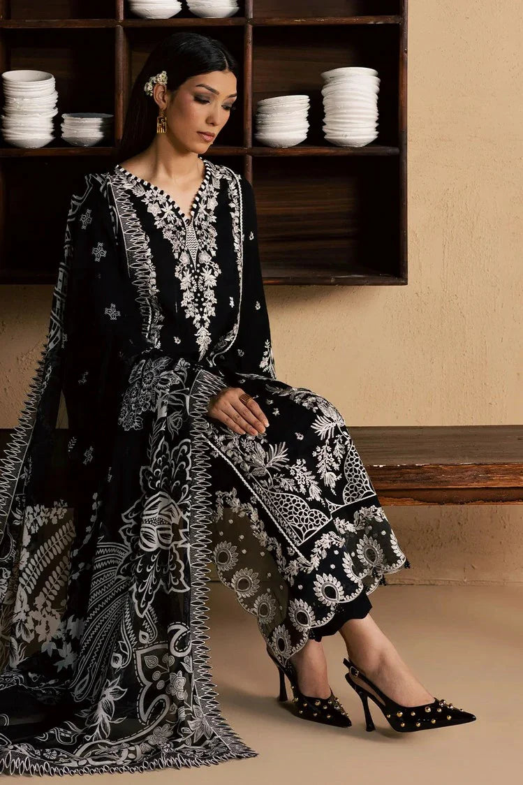 Picture of Nureh - Koyal Monochrome Lawn Collection - NE-267 - Unstitched - Available at Raja Sahib