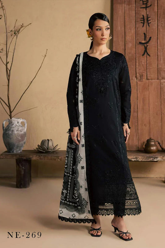 Nureh - Koyal Monochrome Lawn Collection - NE-269 - Unstitched