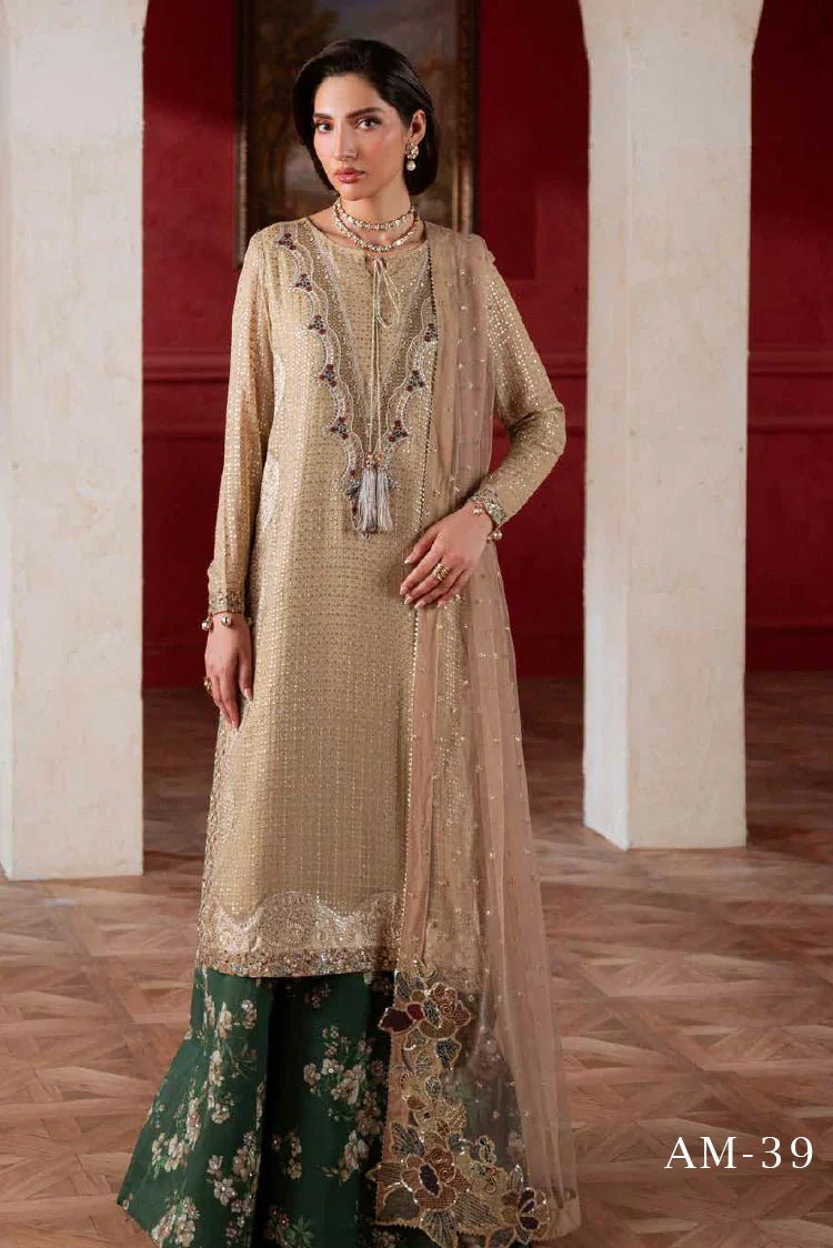 Nureh - Amaya Luxury Embroidered Chiffon Collection Vol 2 - AM-39 - Unstitched