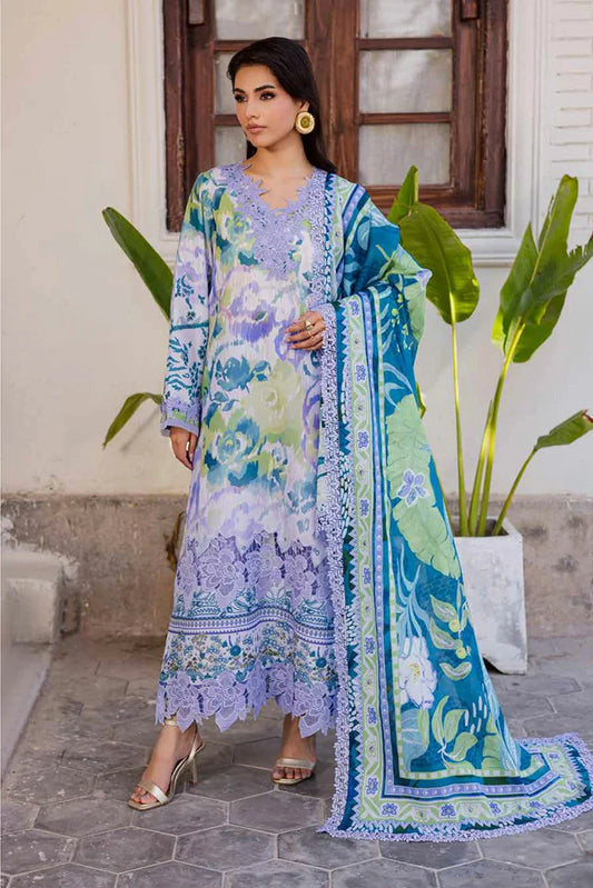 Nureh - Rania Printed Lawn Collection - NR-07 - Unstitched