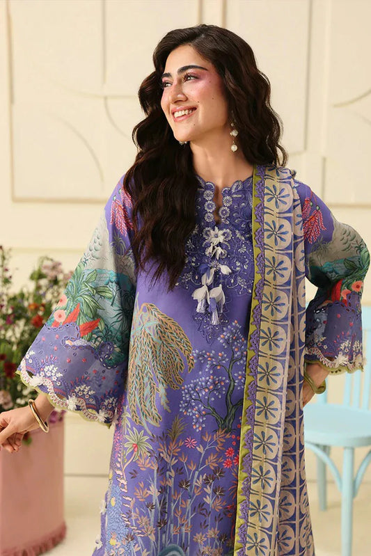 Mushq - Soleil Hemline Prints - 07-Camellia Kiss - Unstitched