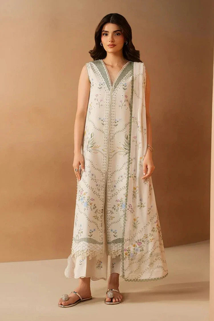 Afrozeh - Haze Summer Edit - 106-Luem Ivory - Unstitched