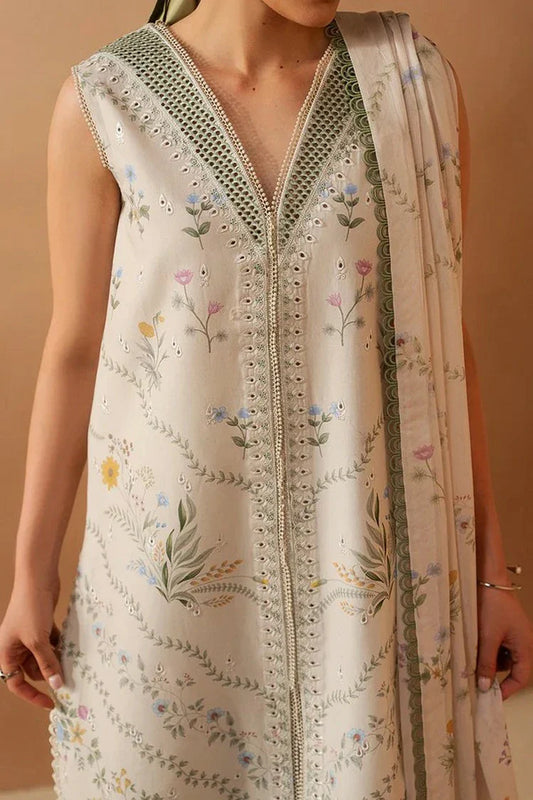 Afrozeh - Haze Summer Edit - 106-Luem Ivory - Unstitched