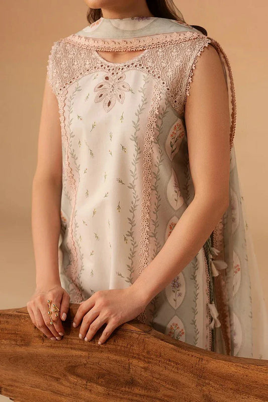 Afrozeh - Haze Summer Edit - 109-Sunnival Ivory - Unstitched