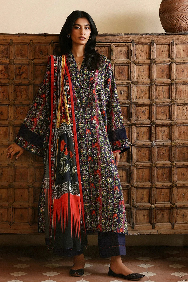 Zaha - Amaya Printed Lawn Collection - VEDA (APL26-08) - Unstitched