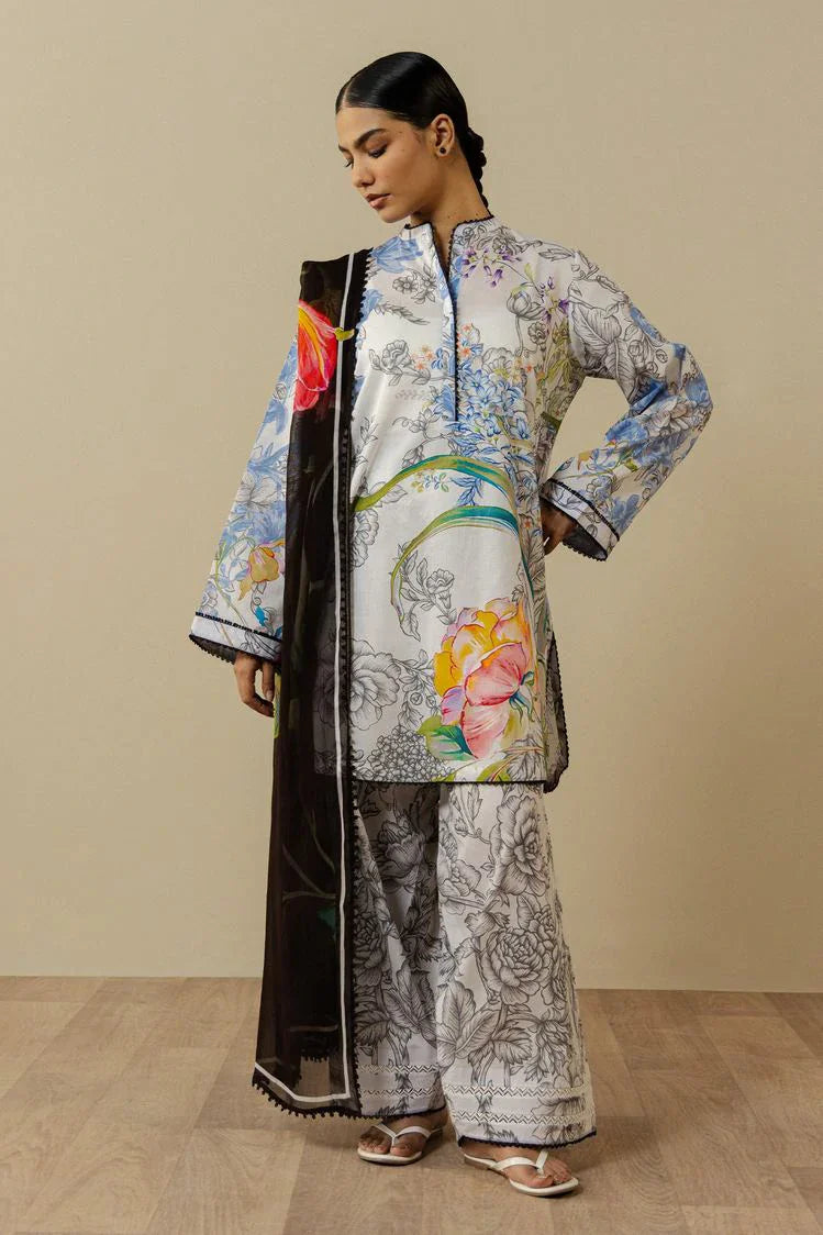 Picture of Zara Shahjahan - Coco Prints Drop 3 - FIORA-2A - Unstitched - Available at Raja Sahib