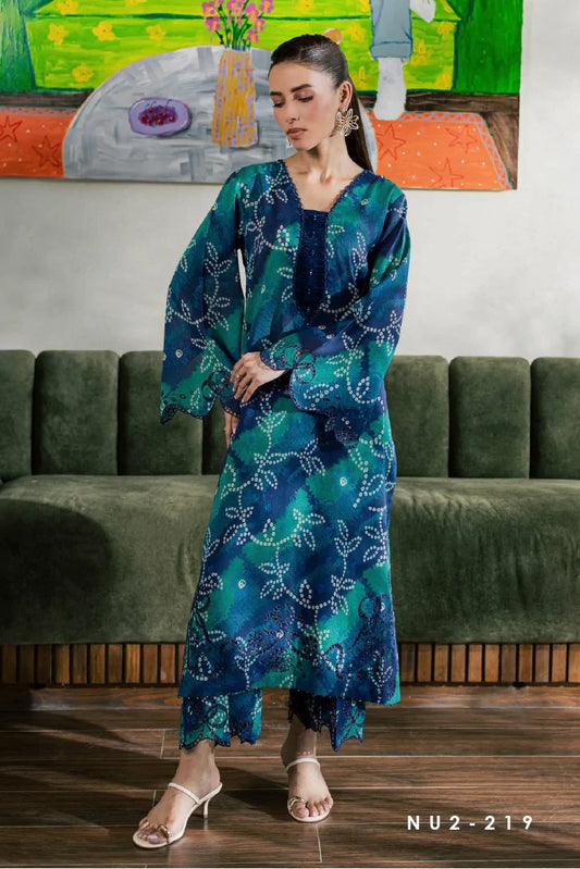 Nureh - Ballerina Embroidered Chikankari 2 Piece Collection Vol 3 - NU2-219 - Unstitched