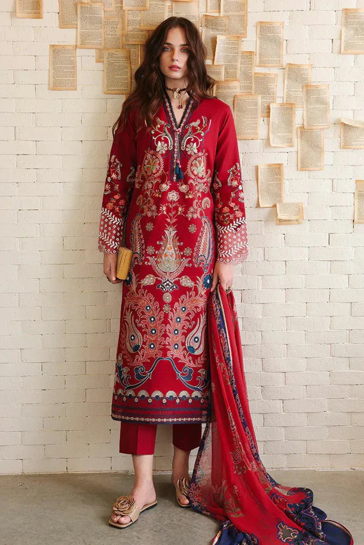 Picture of Mushq - Hemline The Secret Garden Vol 3 - 02-Luma Bloom - Unstitched - Available at Raja Sahib