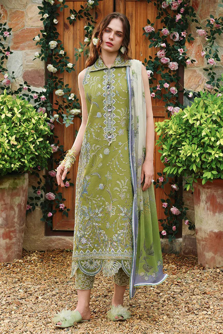 Picture of Mushq - Hemline The Secret Garden Vol 3 - 04-Whispering Ivy - Unstitched - Available at Raja Sahib