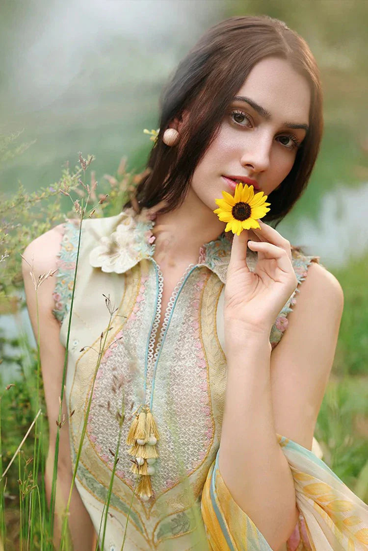 Picture of Mushq - Hemline The Secret Garden Vol 3 - 06-Nocturne Flora - Unstitched - Available at Raja Sahib