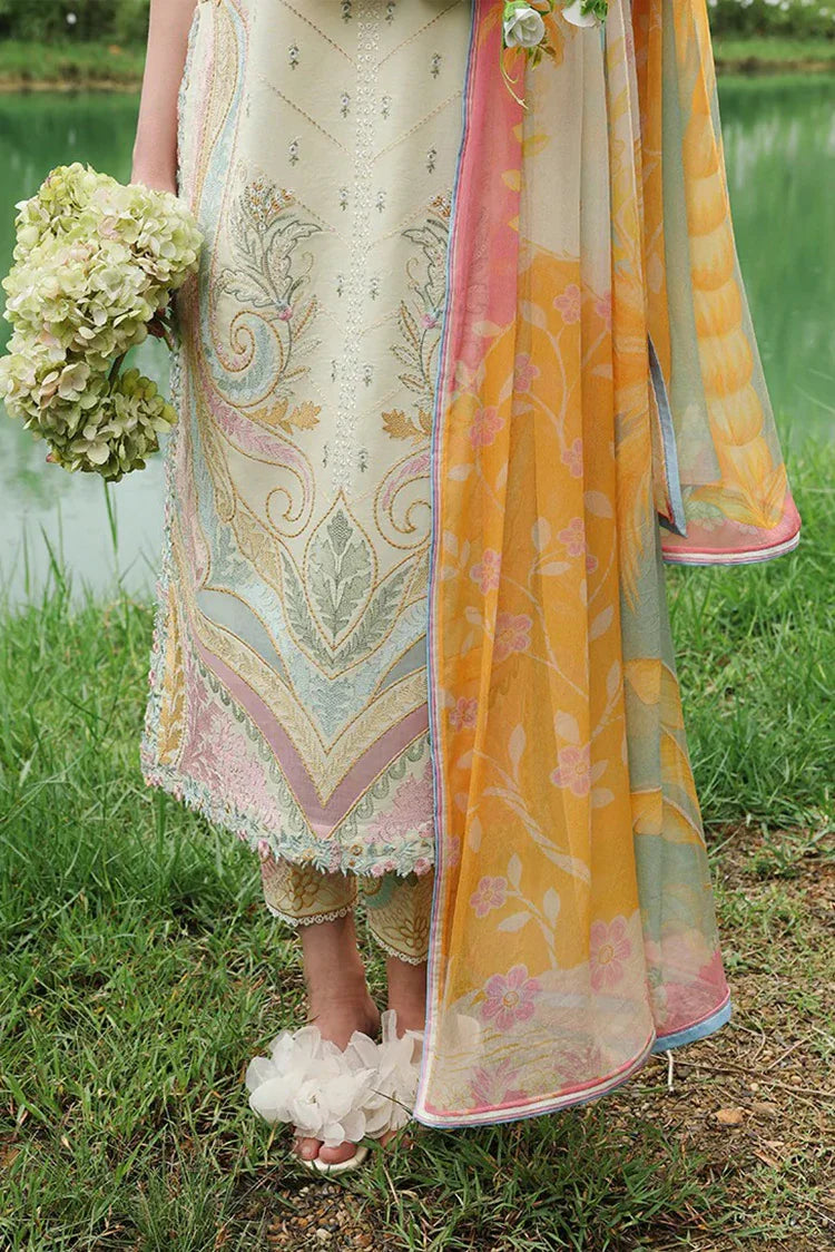 Picture of Mushq - Hemline The Secret Garden Vol 3 - 06-Nocturne Flora - Unstitched - Available at Raja Sahib