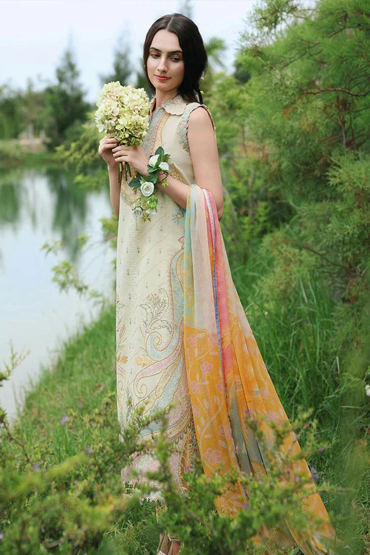 Picture of Mushq - Hemline The Secret Garden Vol 3 - 06-Nocturne Flora - Unstitched - Available at Raja Sahib