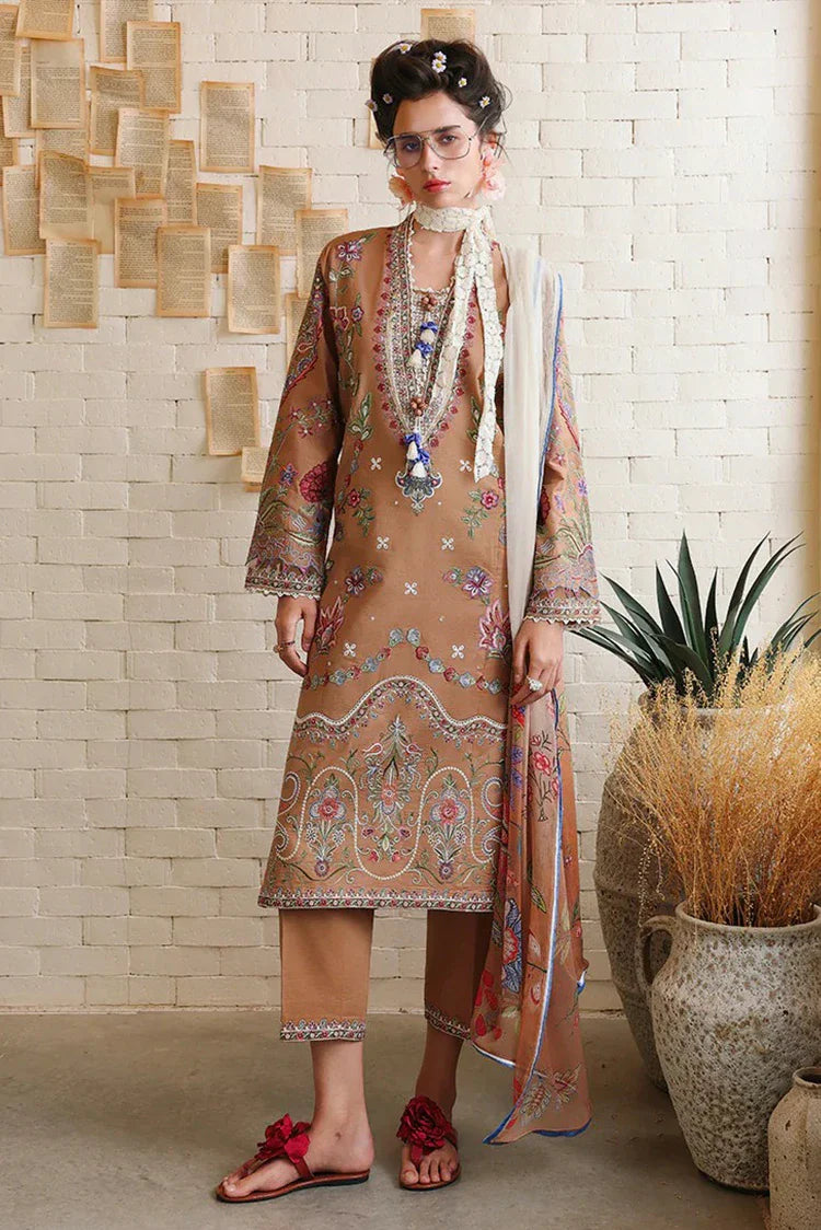 Picture of Mushq - Hemline The Secret Garden Vol 3 - 08-Wild Bloom - Unstitched - Available at Raja Sahib