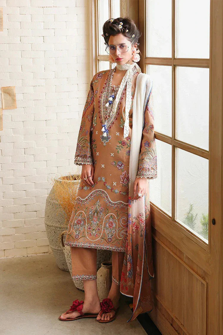 Picture of Mushq - Hemline The Secret Garden Vol 3 - 08-Wild Bloom - Unstitched - Available at Raja Sahib