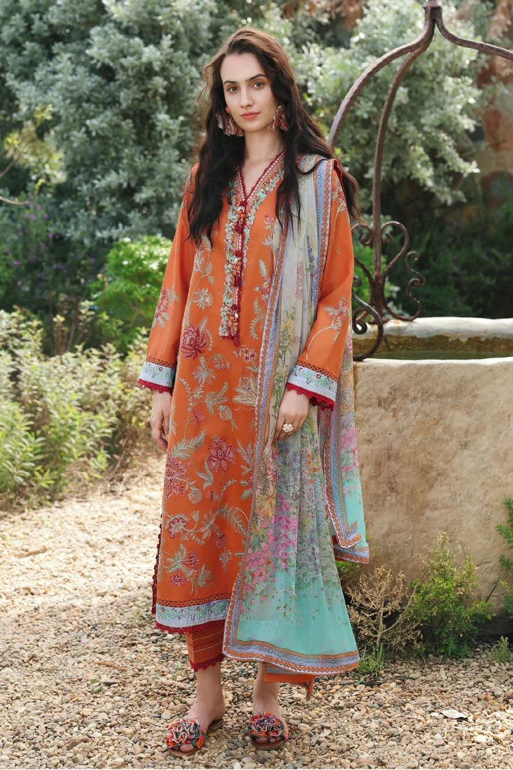 Picture of Mushq - Hemline The Secret Garden Vol 3 - 09-Rosearie Dream - Unstitched - Available at Raja Sahib