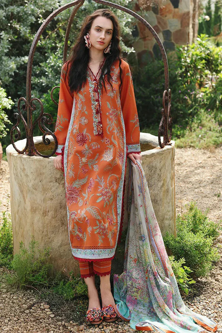 Picture of Mushq - Hemline The Secret Garden Vol 3 - 09-Rosearie Dream - Unstitched - Available at Raja Sahib