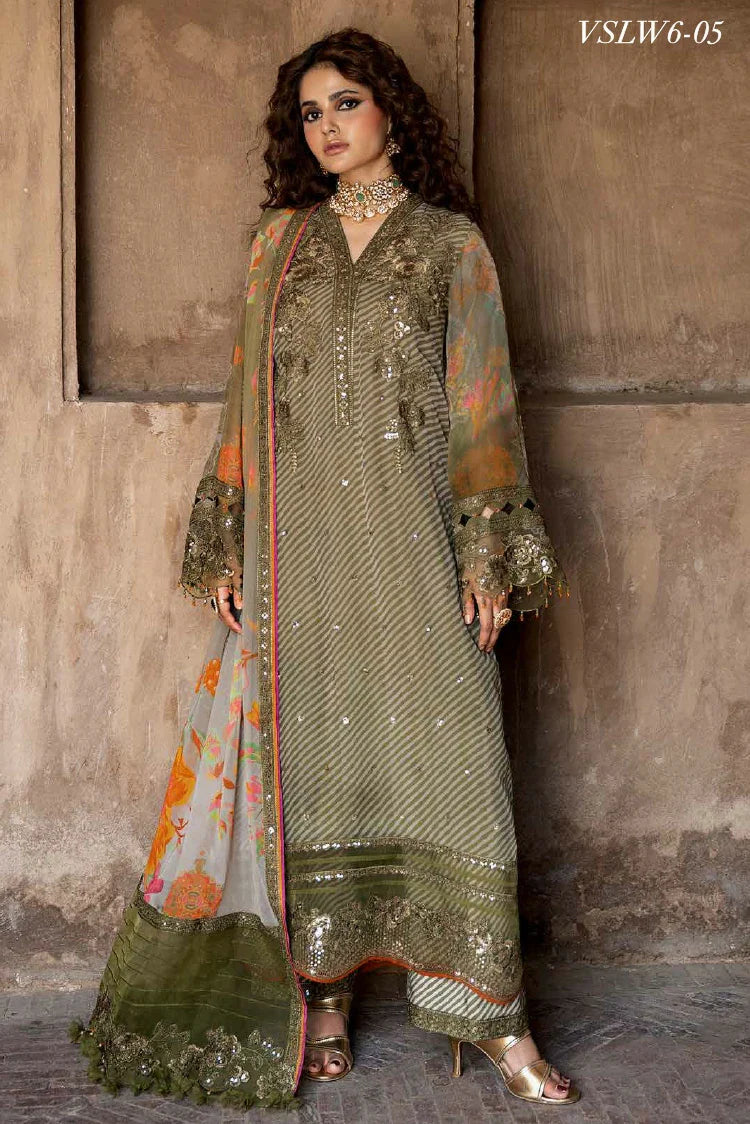Picture of Charizma - Vasal Luxury Chiffon Collection Vol 1 - VSLW6-05 - Unstitched - Available at Raja Sahib